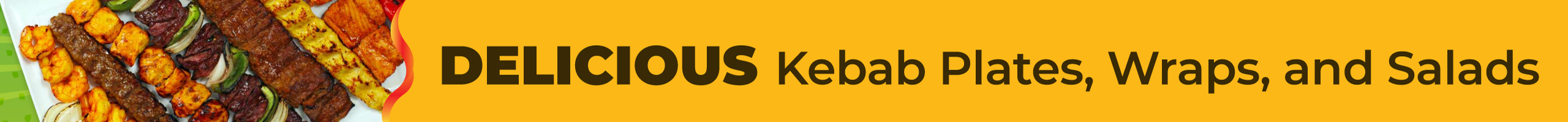 Kebab Bar Delicious Website Banner